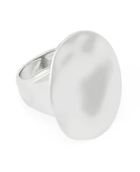 Robert Lee Morris Soho Silver Sculpted Oval Cocktail Ring