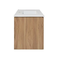 Swiss Madison Classe 36" Wall-Mounted Bathroom Vanity in Oak
