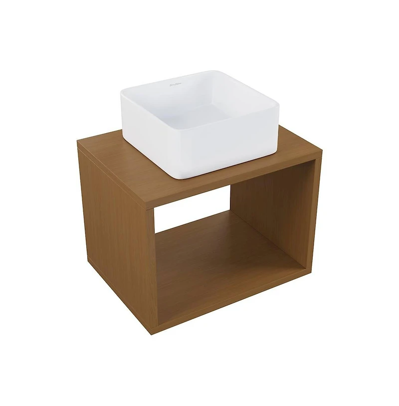 Swiss MadisonConcorde 24'' Wall-Hung Vanity In Brown Oak