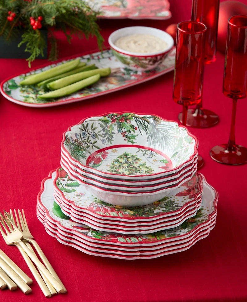 Certified International Santa's Delivery Melamine All Purpose Bowls, Set of 4