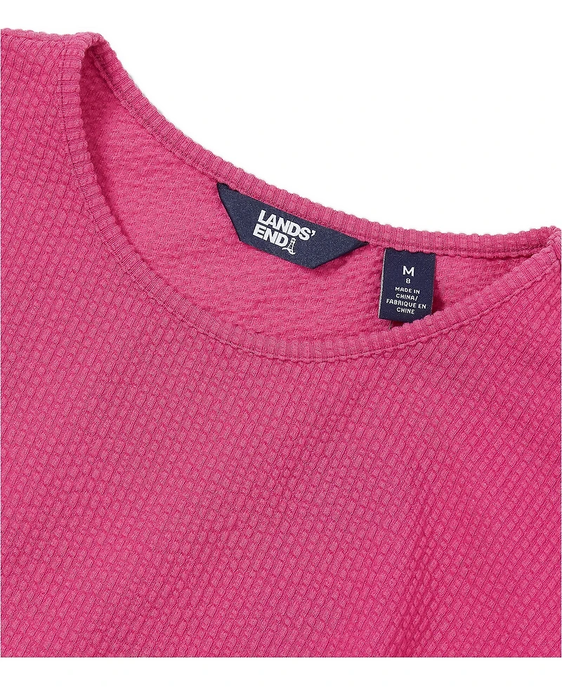 Lands' End Girls Long Sleeve Ribbed Dress