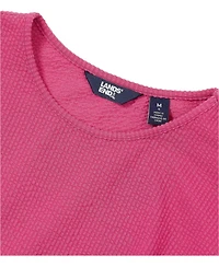 Lands' End Girls Long Sleeve Ribbed Dress