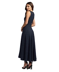 Mac Duggal Women's Sleeveless Boucle A-Line Midi Dress
