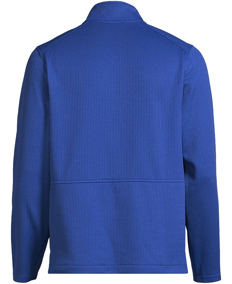 Lands' End Women's School Uniform Unisex Grid Tech Snapneck Pullover Shirt