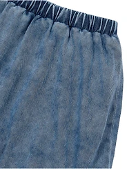 Lands' End Girls Denim Bubble Skort