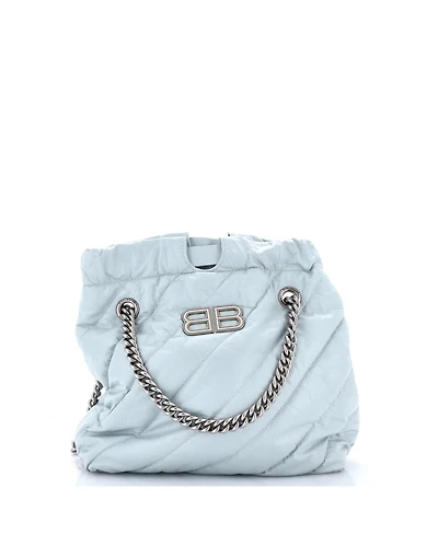 Pre-Owned Balenciaga Small Crush Chain Tote Quilted Crushed Calfskin
