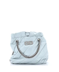 Pre-Owned Balenciaga Small Crush Chain Tote Quilted Crushed Calfskin