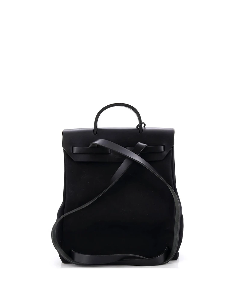 Pre-Owned Hermes Herbag A Dos Backpack Toile