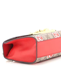 Pre-Owned Gucci Small Padlock Shoulder Bag Printed Gg Coated Canvas