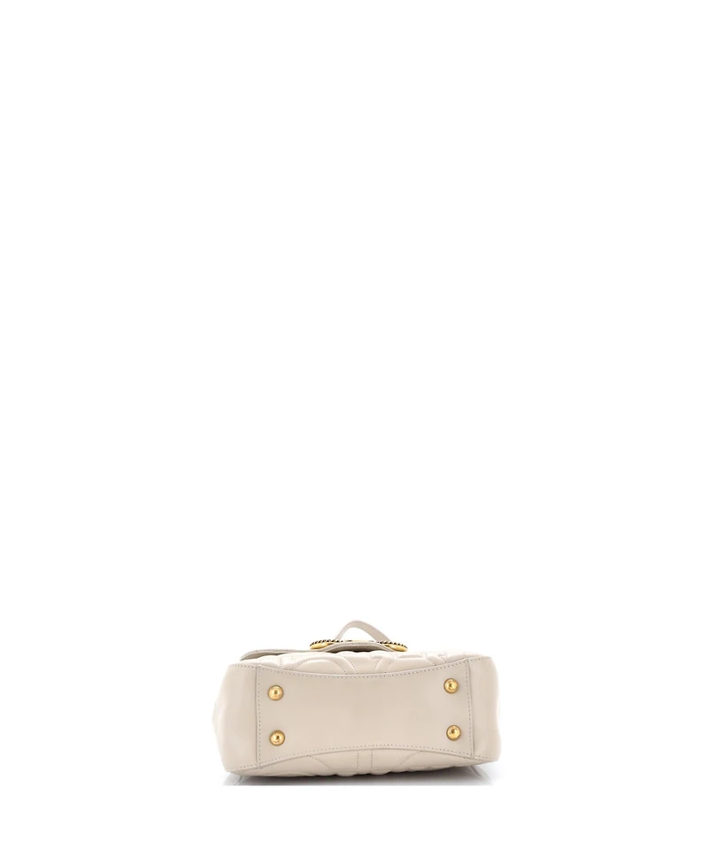 Pre-Owned Salvatore Ferragamo Medium Gancini Turnlock Top Handle Bag Gancini Quilted Leather