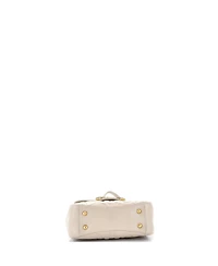 Pre-Owned Salvatore Ferragamo Medium Gancini Turnlock Top Handle Bag Gancini Quilted Leather