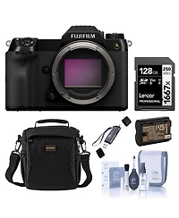 Fujifilm Gfx 100S Ii Medium Format Mirrorless Camera, Bundle with 128GB Memory Card, Np-W235 Battery, Shoulder Bag, Otg Card Reader and Cleaning Kit