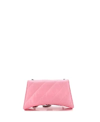 Pre-Owned Balenciaga Small Crush Chain Flap Bag Quilted Crushed Calfskin