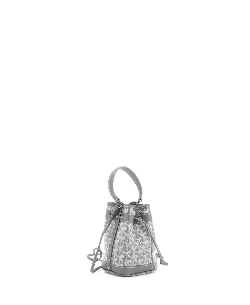 Pre-Owned Goyard Mini Petit Flot Bucket Bag Coated Canvas