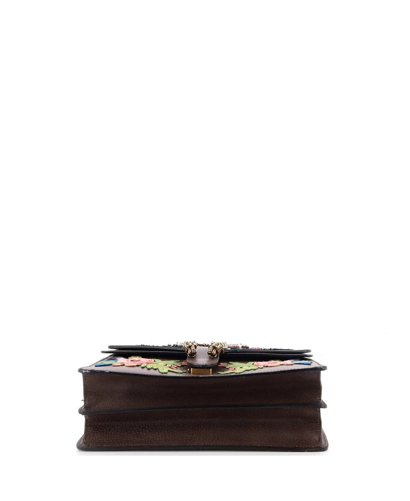 Pre-Owned Gucci Medium Web Dionysus Bag Embellished Leather