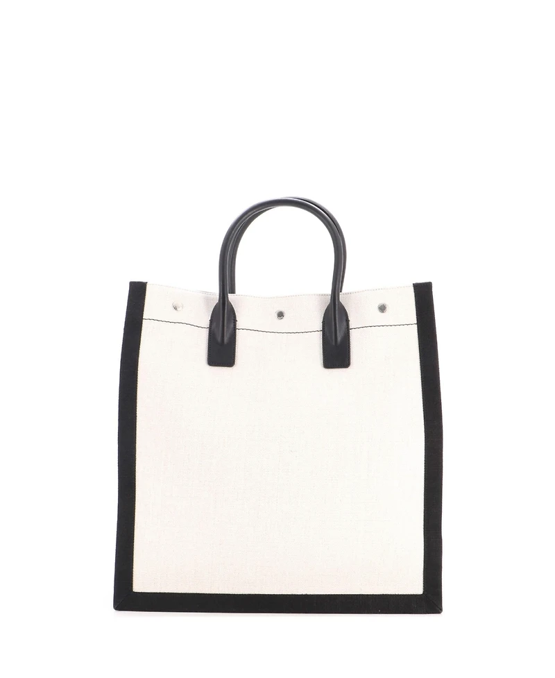 Pre-Owned Saint Laurent Tall Rive Gauche Shopper Tote Canvas