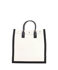 Pre-Owned Saint Laurent Tall Rive Gauche Shopper Tote Canvas
