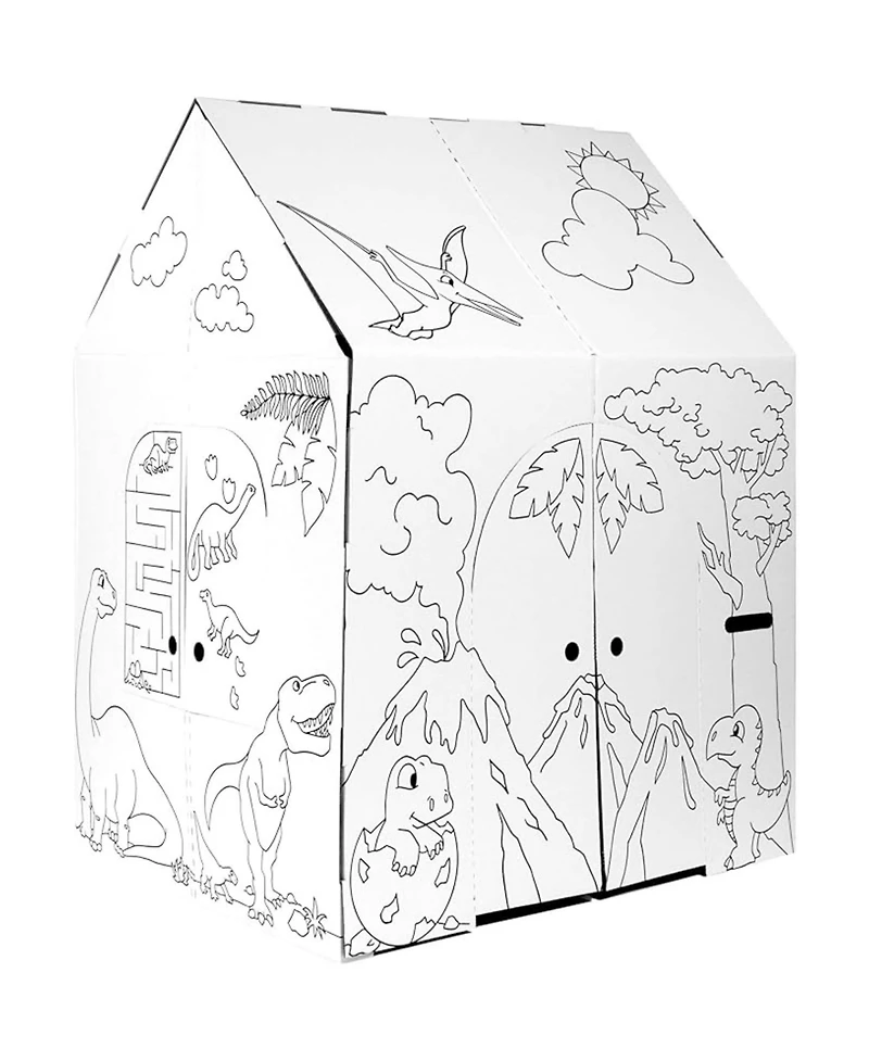 Easy Playhouse Dinosaur Colorable Playhouse, Ages 3+