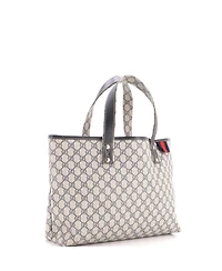 Pre-Owned Gucci Medium Web Loop Tote Gg Coated Canvas