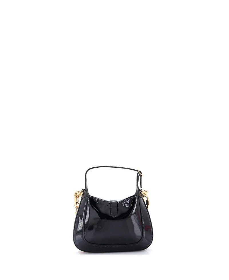 Pre-Owned Gucci Mini Jackie 1961 Chain Hobo Patent