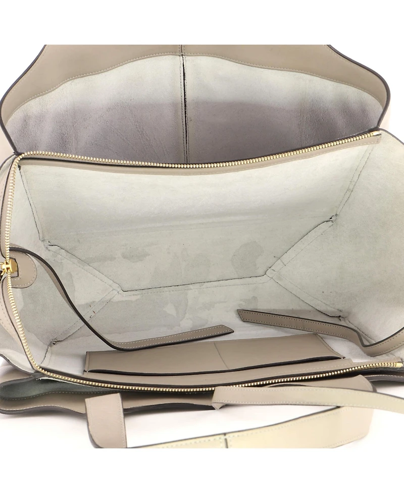 Pre-Owned Celine Medium Tri-Fold Shoulder Bag Smooth Calfskin