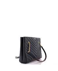 Pre-Owned Saint Laurent Medium Tribeca Shopping Tote Matelasse Chevron Leather
