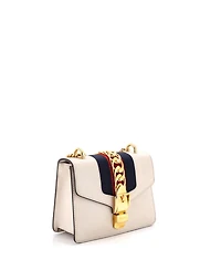 Pre-Owned Gucci Mini Sylvie Chain Shoulder Bag Leather