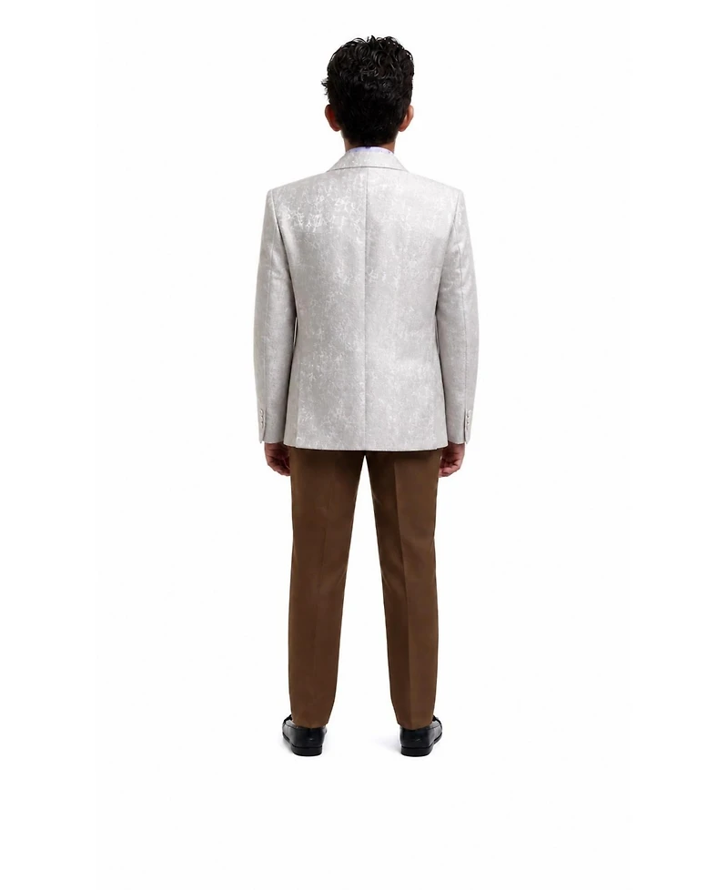 Elie Balleh Toddler Gold Slim Fit Classic Blazer