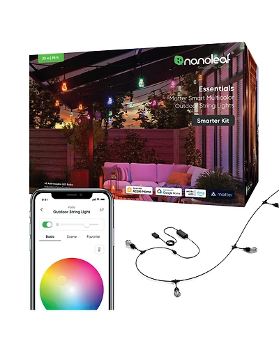 Nanoleaf Matter Smart Outdoor String Lights Smarter Kit