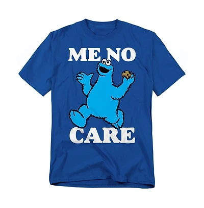 Sesame Street Men's Cookie Monster Me No Care T-Shirt