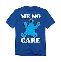 Sesame Street Men's Cookie Monster Me No Care T-Shirt