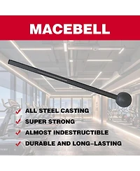 Sevorley Weighted Steel Macebell for Strength Training, Mace Hammer Workout Equipment for Home Gym and Fitness Exercise