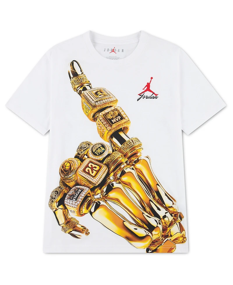 Jordan Boys' 8-20 23K Skeleton Rings Short-Sleeve T-Shirt