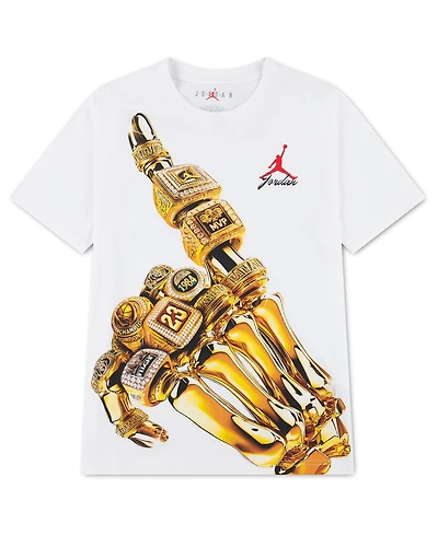 Jordan Boys' 8-20 23K Skeleton Rings Short-Sleeve T-Shirt