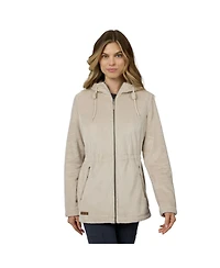 Free Country Women's Grid Butter Pile Anorak Jacket