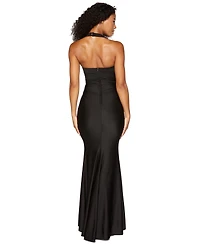 B Darlin Juniors' Ruched Sweetheart Neck Gown