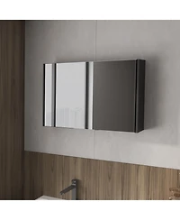 Fm Furniture McNary medicine cabinet with included mirrors and 2 doors