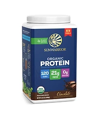 Sunwarrior Warrior Blend Protein Powder, Chocolate, 21 Gram Protein, 28 Servings