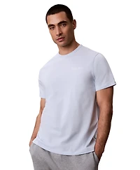 Calvin Klein Men's Poplin Script Crewneck Pajama T-Shirt