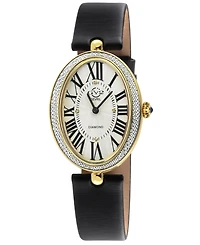 GV2 Women's Piazza Navona Swiss Quartz Italian Leather Strap Diamond Watch