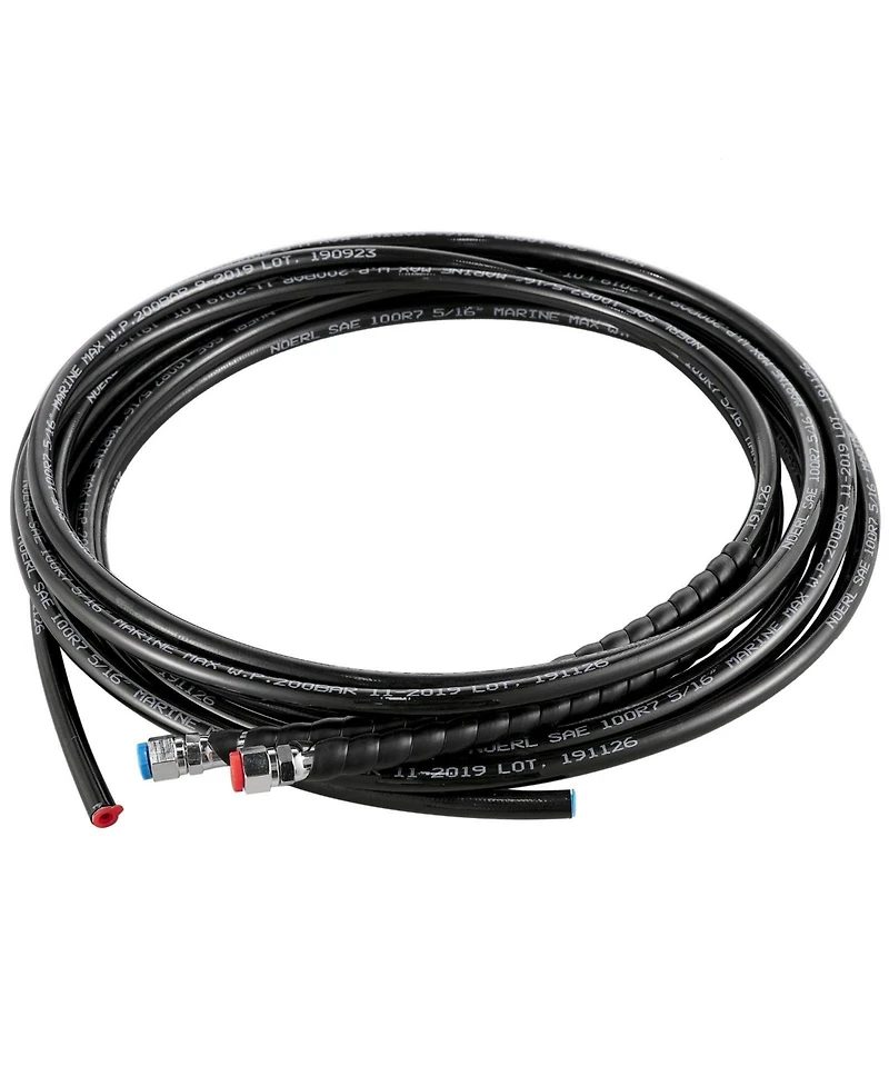 Sugift Hydraulic Outboard Boat Steering Kit 300 Hp with Helm Pump Cylinder and 20 feet Hoses