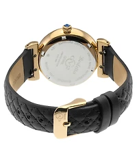 GV2 Women's Berletta Swiss Quartz Leather Strap Diamond Watch