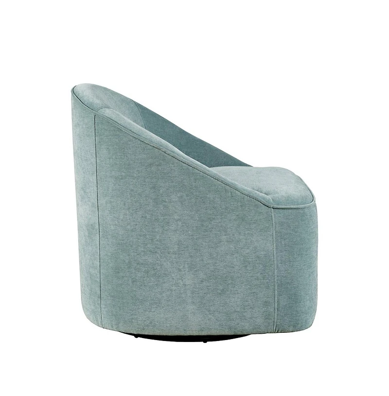 Jofran Lulu Mid-Century Modern Upholstered Casual Swivel Accent Chair