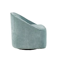 Jofran Lulu Mid-Century Modern Upholstered Casual Swivel Accent Chair