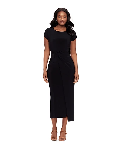 Body by Miraclesuit Women's Loki Shaping Scoop Neck Wrap Midi Dress
