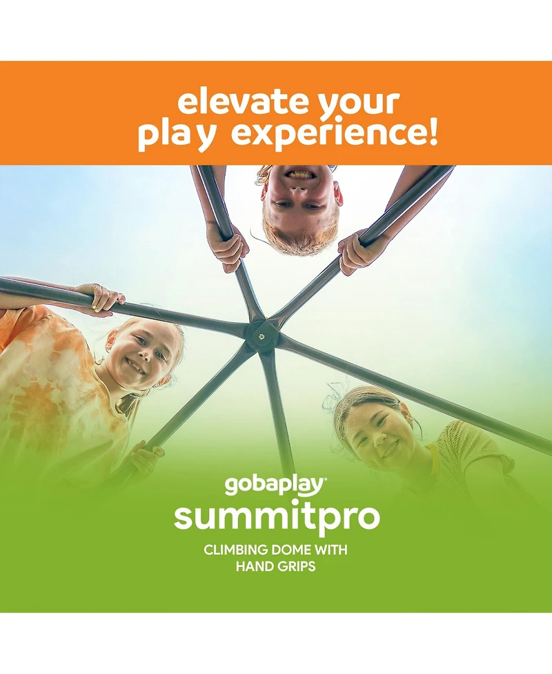 gobaplay SummitPro Climbing Dome - 7.5ft Heavy Duty Kids Climber with Hand Grips