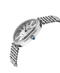 GV2 by Gevril Women's Piazza Navona Swiss Quartz Silver Stainless Steel Bracelet Diamond Watch