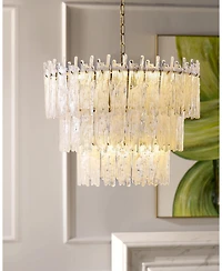 Z Gallerie Glacier Glass Chandelier