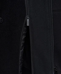 Dkny Men's Topcoat with Hood Jacket
