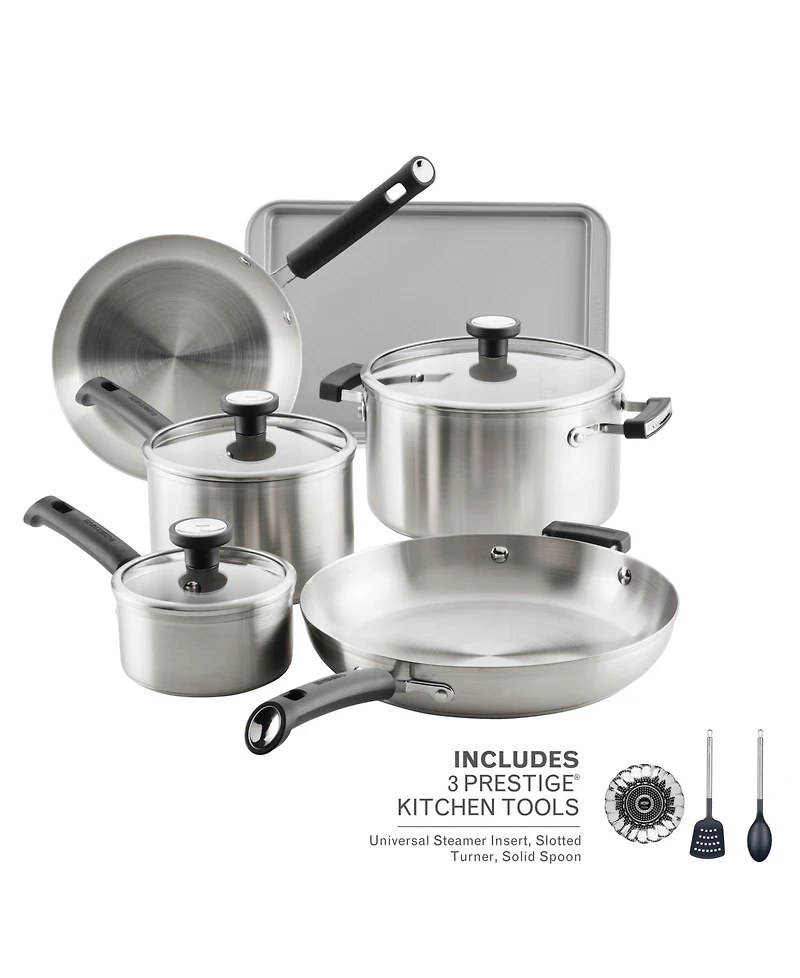 Farberware Stainless Steel 12-Piece Cookware Set
